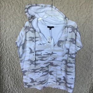Sanctuary Key White Camo Hoodie